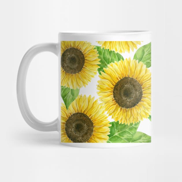 Sunflowers watercolor by katerinamk